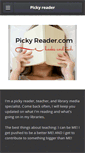 Mobile Screenshot of pickyreader.com