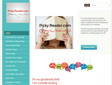 Tablet Screenshot of pickyreader.com